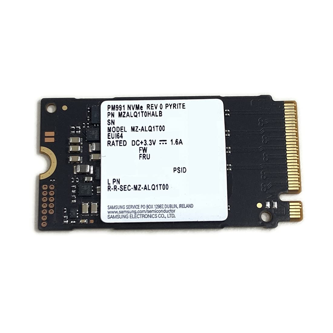 Samsung SSD 1TB PM991 M.2 2242 42mm NVMe PCIe Gen3 x4 MZALQ1T0HALB
